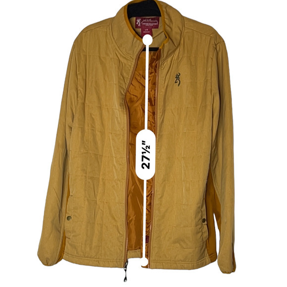 Men's Jacket Browning Heritage Collection Size Large Gold and Orange‎ - Picture 4 of 10
